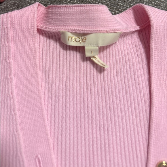 Maje Pink Ribbed Top - Picture 6 of 6